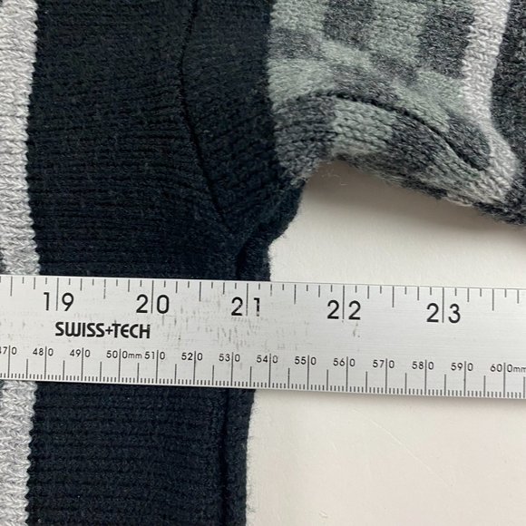 Vintage Porto Bello Textured Cardigan Sweater Mens Medium Biggie Cosby Grunge 3D - Picture 7 of 10